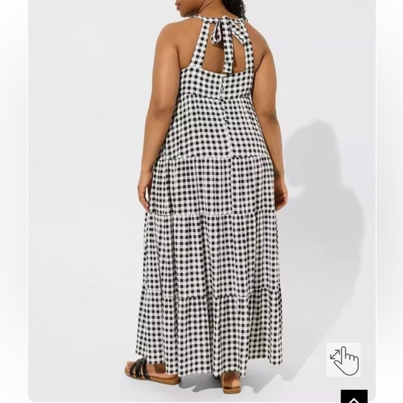 NWT Torrid Washable Tiered Halter Maxi Dress - Picture 11 of 12